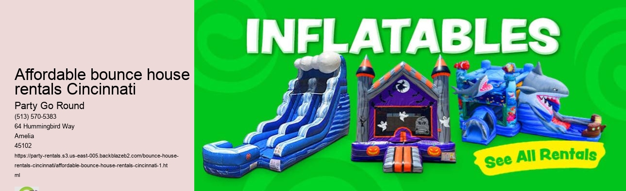 Affordable bounce house rentals Cincinnati