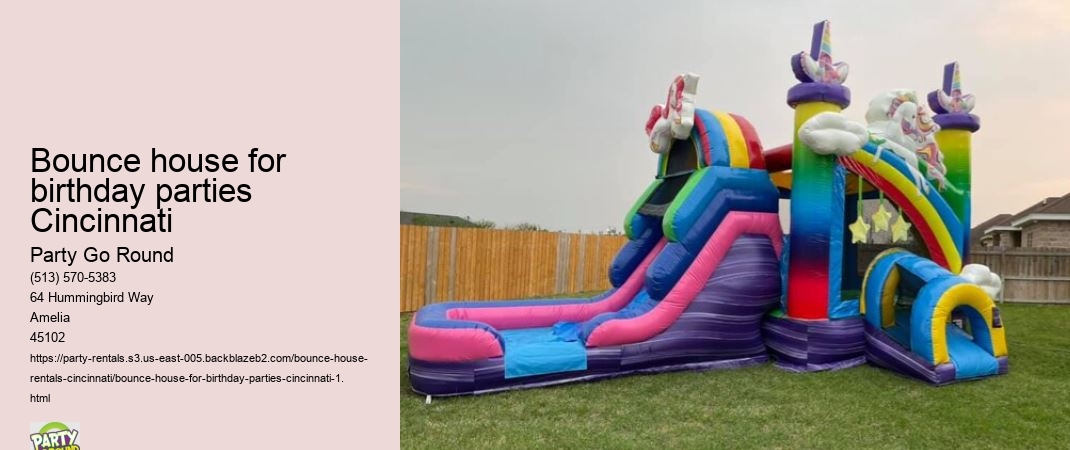 Bounce house for birthday parties Cincinnati
