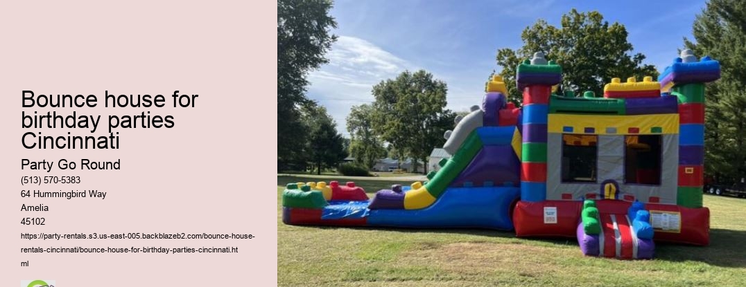 Bounce, Play, Repeat: Party Go Round's Top-Quality Bounce Houses!