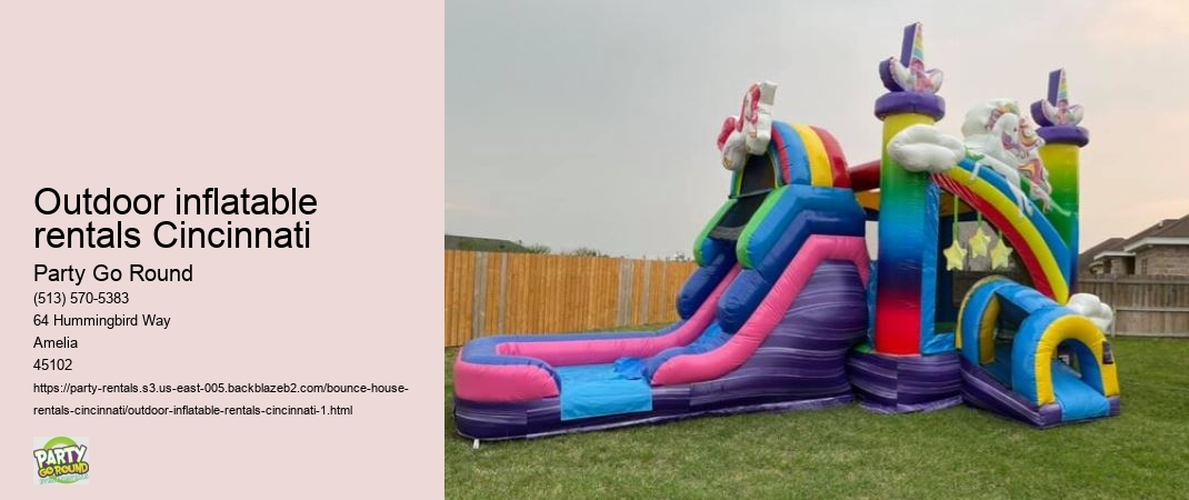 Outdoor inflatable rentals Cincinnati