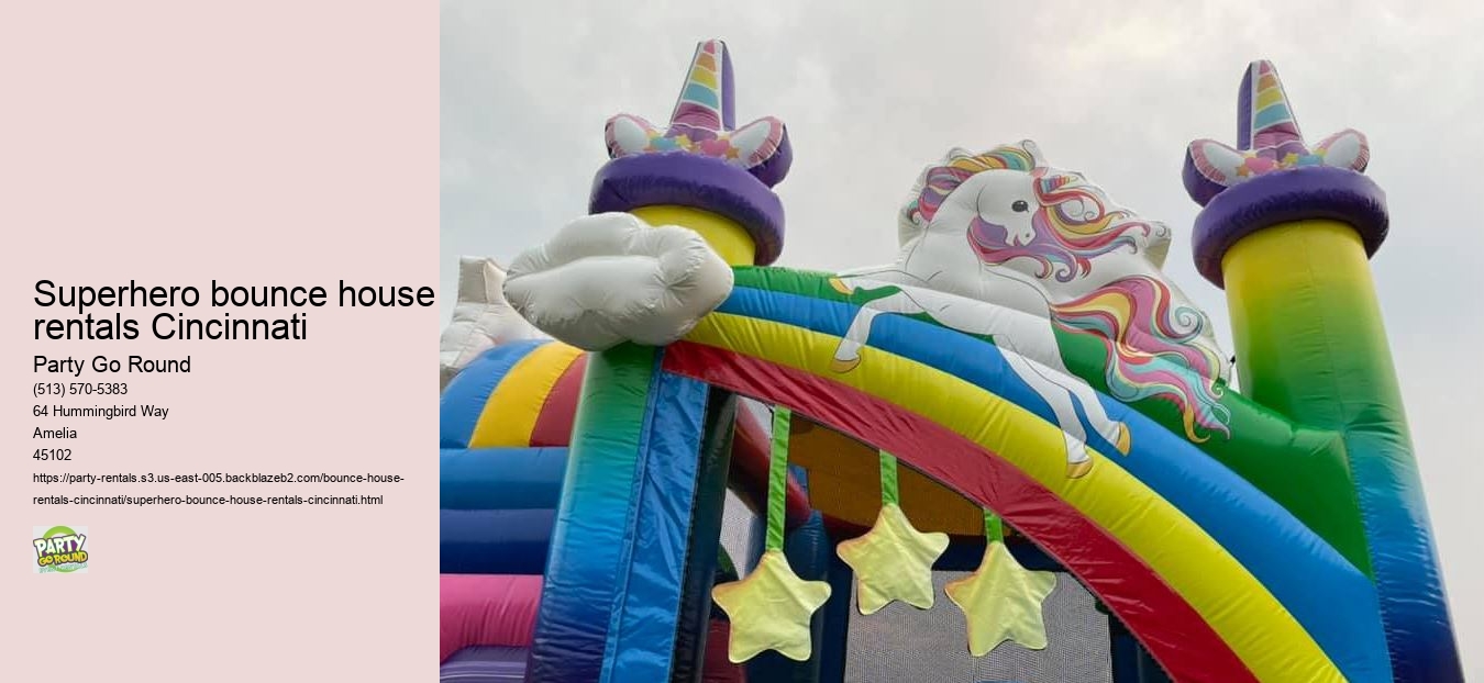 Superhero bounce house rentals Cincinnati