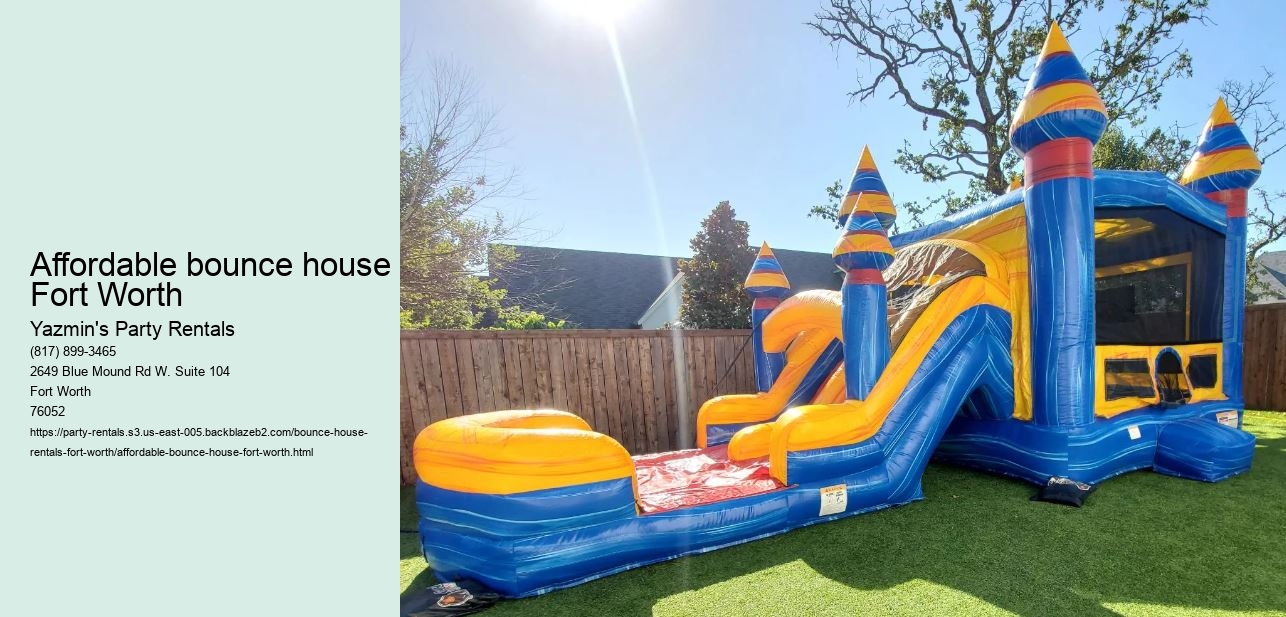 Kids party rentals Fort Worth