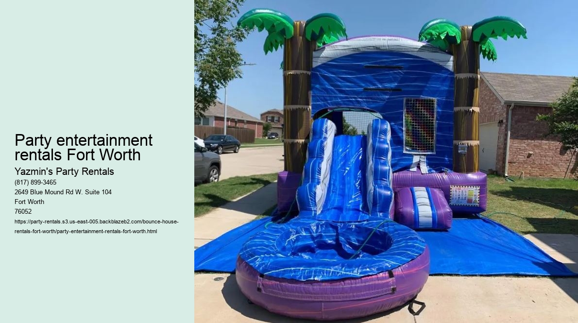 Party entertainment rentals Fort Worth