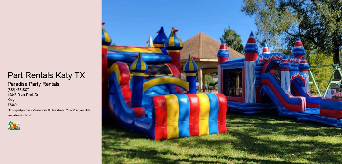 Katy Celebrations Shine Bright with Paradise Party Rentals Expert Touch!