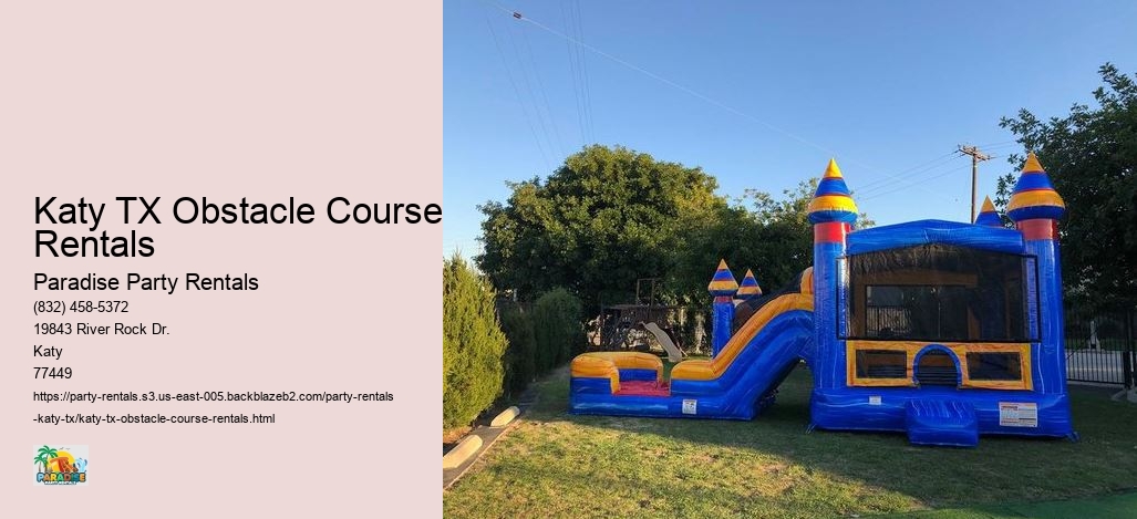 Katy TX Obstacle Course Rentals 