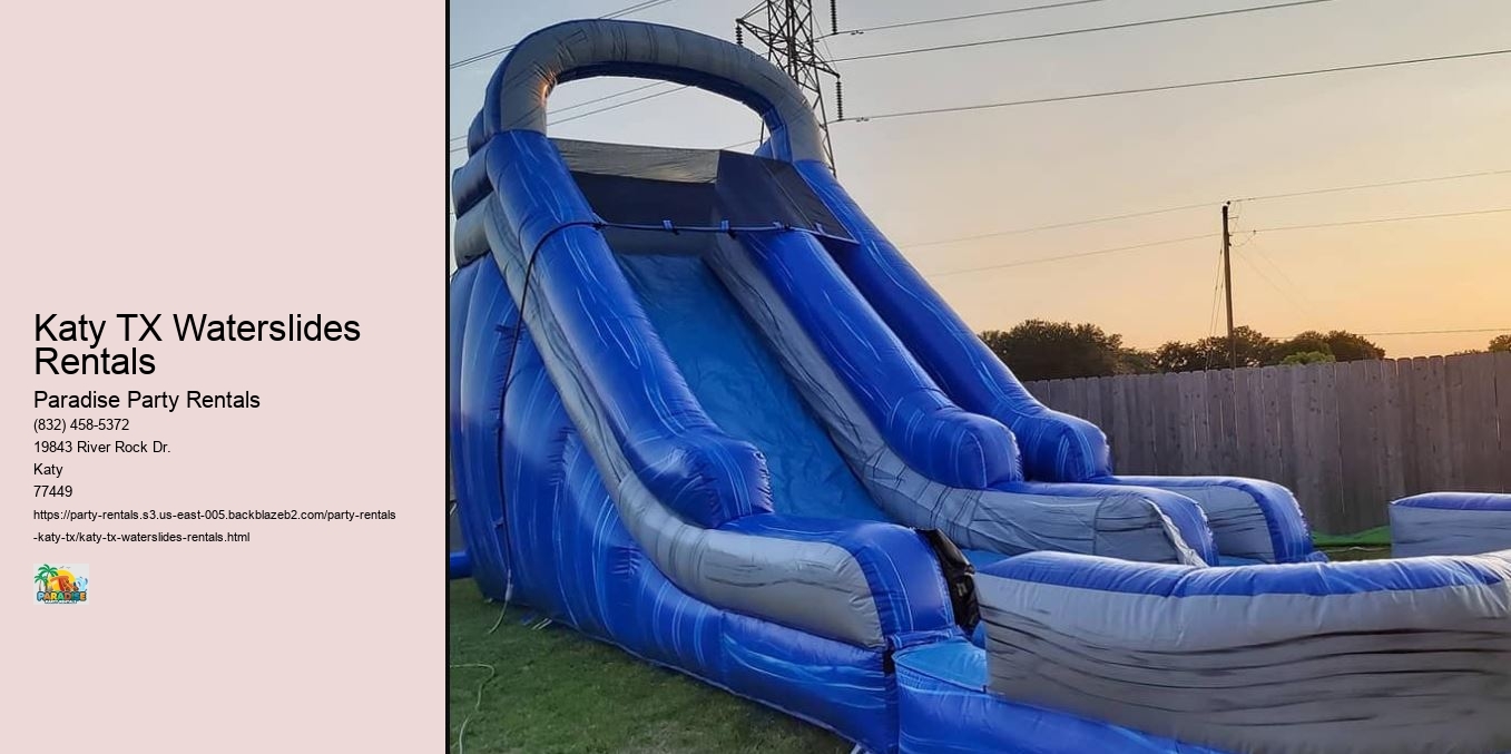 Katy TX Waterslides Rentals 