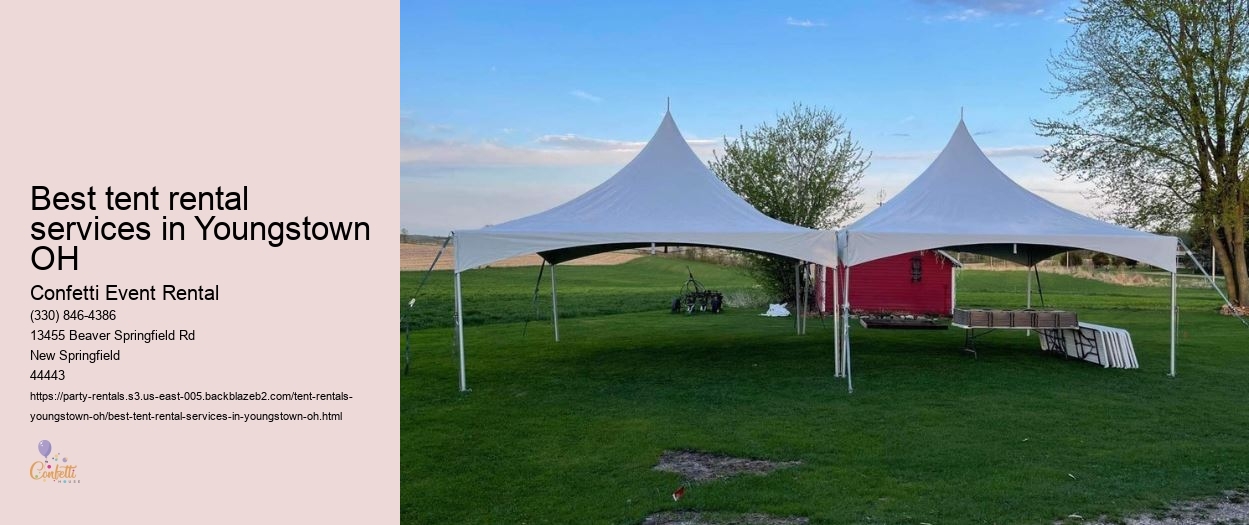 Best tent rental services in Youngstown OH