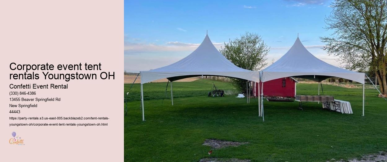Youngstown OH tent rentals with security services