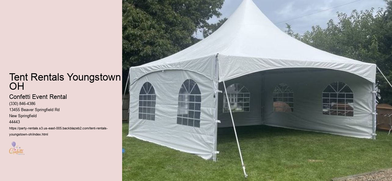 Youngstown OH tent rentals with delivery