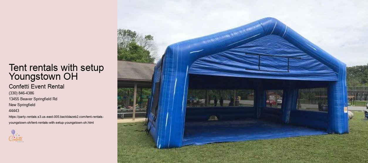 Tent rentals with setup Youngstown OH
